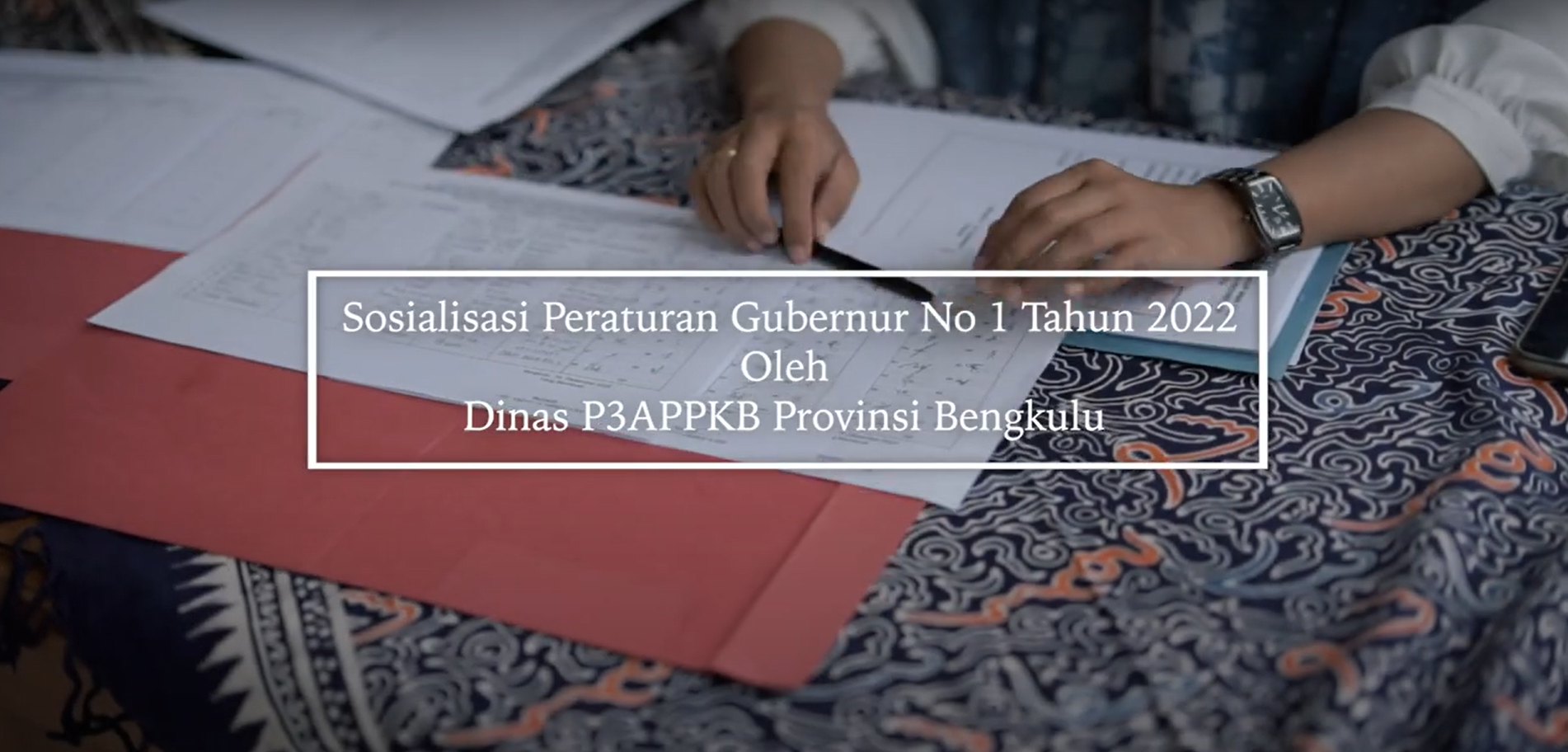 Kegiatan Sosialisasi Pergub Bengkulu no.1 tahun 2022